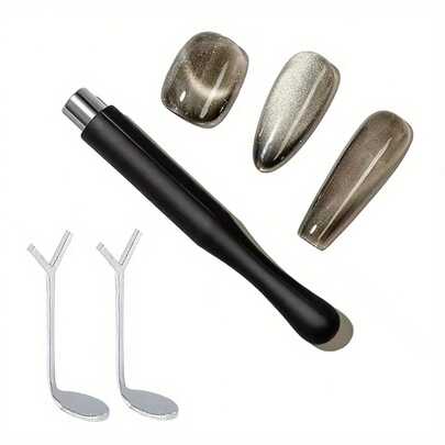 Bộ 3 món hình trái tim mắt mèo - Hình trái tim dùng cho sơn gel mắt mèo - Bộ dụng cụ vẽ móng nghệ thuật mắt mèo