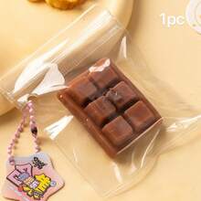 1pc Slow Rebound Chocolate Scented Squeeze Toy - Realistic Food Sensory Stress Relief Toy, Suitable For Adults, TPR Material, Cute Chocolate Collectible, Birthday Party Small Gift And Surprise Gift, Sensory Toy, Stress Relief Toy, Party Favor Bag Filler, Taba Squisy, Travel Toy - Multicolor - View 12