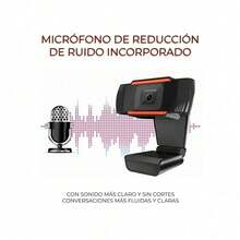 Webcam Usb Para Computadora 480P Con Micrófono Cámara Para Computadora - Negro - Ver 5