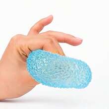 1pc Textured Squeeze Ball, Stress Relief Fingertip Toy, Sensory Hand Toy, Decompression Fingertip Press Toy, Portable Desktop Toy, Suitable For Home, Office, Travel, Halloween Party Gift, Christmas Stocking Filler And Birthday Gift For Teens And Adults - Multicolor - View 5
