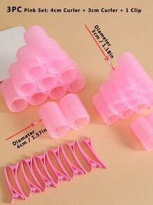 36 pezzi Set di bigodini autoadesivi, include 24 bigodini e 12 clip, stile salone senza calore per arricciare i capelli fai-da-te, bigodini, accessori per capelli, strumenti per capelli, attrezzatura da salone - Multicolore - Visualizzare 18