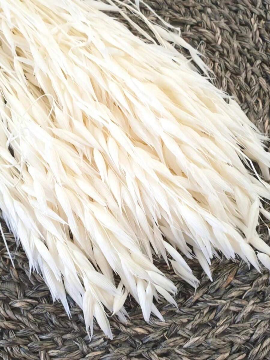15/30/60pcs Artificial Oat Flower Bouquet, Suitable For Wedding, Christmas Decoration, DIY Home Decor - White - View 1