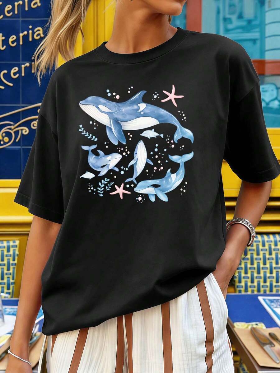 Women T-Shirts - Black - View 1