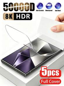 5片装全覆盖软膜，超薄易贴，疏水防指纹，自修复划痕，兼容三星Galaxy A55/A35/A25/A15/A54/A34/A24/A14/A53/A52S/S22/S23/S24/S25/S26 - 5 PCS - 查看 11