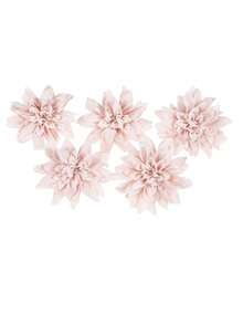 5/15/25pcs Artificial Flowers, Dahlia, Chrysanthemum, Wedding Decor, Fake Plants, Indoor Decoration, Autumn Decor, Garden Autumn Decor, Centerpiece, DIY Candy Box, Party Favors, Decorations, Bridal Wrist Corsage, Bouquet Box, Home Decor Accessories, Valentine's Day, Mother's Day Gift, Flower Box Materials, New Year Decoration - Dusty Pink - View 6