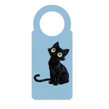 2D平面创意门牌 - 黑色2D门牌，配以黄白文字和静音手势图标，清晰传达“请勿打扰”信息，易于悬挂，无需用电 - A - 查看 11