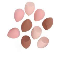 Esponja de maquillaje, esponja de belleza para mezclar base de maquillaje, perfecta para líquidos, cremas y polvos, esponja de maquillaje multicolor, esponja de maquillaje para base libre de látex, apta para todo tipo de piel, seca y húmeda - Multicolor - Ver 8