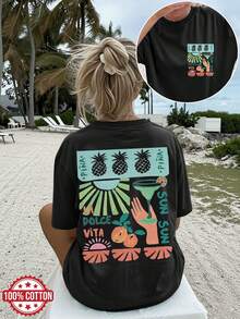 Women T-Shirts - [White] - View 8