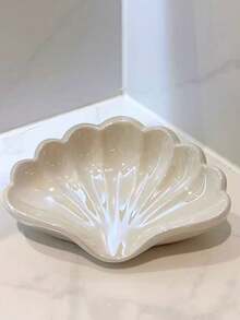 Plato de jabón con forma de concha - Soporte de jabón autosecante y creativo sin necesidad de taladrar, bandeja de almacenamiento de baño de plástico resistente. Adecuado para decoración del hogar, regalos festivos, decoraciones navideñas, temas de playa de verano, regalos de inauguración de la casa y recuerdos de boda - multicolor - Ver 11