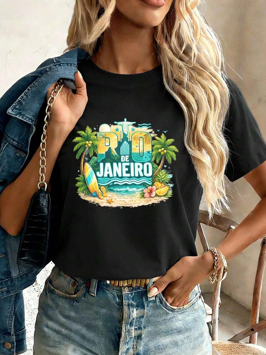 Women T-Shirts - Black - View 1