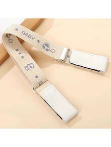 A Cartoon-Patterned Elastic Invisible Waistband - No Buckle, Adjustable Elastic Belt For Teenager, Comfortable Stretch, Can Extend Up To 60Cm/23.64In - Multicolor - View 9