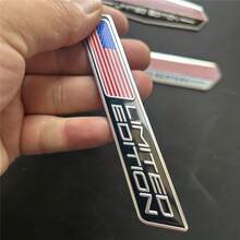 Aluminum Alloy Car Sticker In US Colors, Limited Edition, Suitable, Trucks, Motorcycles, SUVs, Hood, Trunk, Fenders, Side, And Body Decoration Accessories - Một phong cách - Xem 3