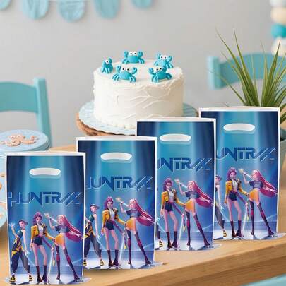 10 món đồ trang trí tiệc theo chủ đề nhóm nhạc nữ K-Pop, đồ trang trí sự kiện dành cho người hâm mộ và sinh nhật thời trang, thiết kế họa tiết dễ thương độc đáo [Kiểu ngẫu nhiên]