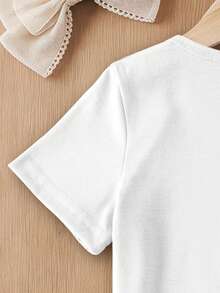 One Disney Zootopia Kids T-Shirt With Nick And Judy Car Zootopia GO! Print. White Short-Sleeved Top For Boys And Girls. This Baby Girl Outfit Is Suitable For Everyday Wear, Versatile And Breathable, Perfect For Spring And Summer, Vacations, Outdoor Activities, Amusement Park Wear, And Makes A Great Gift For Children. - 白色 - 查看 5