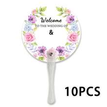 Personalized Wedding Hand Fan, Customizable With Name, Date, Photo And Other Information. Plastic Handle, Suitable For Weddings, Bride Celebrations And Outdoor Events - Multicolor - View 19