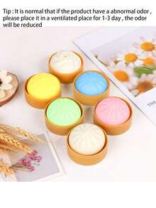 Đồ chơi bánh bao hấp giảm áp mô phỏng tiếng bóp lỗ thoát hơi, độ đàn hồi chậm, tương tự như bánh bao xá xíu, TK, Trk Magic Pressure Relief Big Steaming Bun Toy, thiết bị mô phỏng nồi hấp ma thuật, đồ chơi bánh bao hấp nhỏ bằng silicon có tiếng bóp tay mô phỏng tiếng động, đồ chơi trang trí bánh bao hấp, bánh mì há cảo. - Nhiều màu - Xem 4