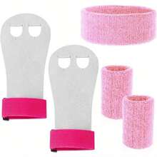 Gymnastics Wrist Wraps Set, Sweat-Absorbing Headband Sports Accessories, Suitable For Sports, Breathable Moisture-Wicking Sports Wrist Wraps, Unisex, Suitable For Tennis, Football, Basketball, Running And Other Sports, Elastic Fit, Suitable For Various Activities, Multi-Functional Wrist Wraps, Fashionable And Practical, Anti-Sweat Headband, Gym Wrist Wraps Set. - Multicolor - View 13