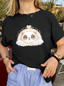 Women T-Shirts - Black - View 1