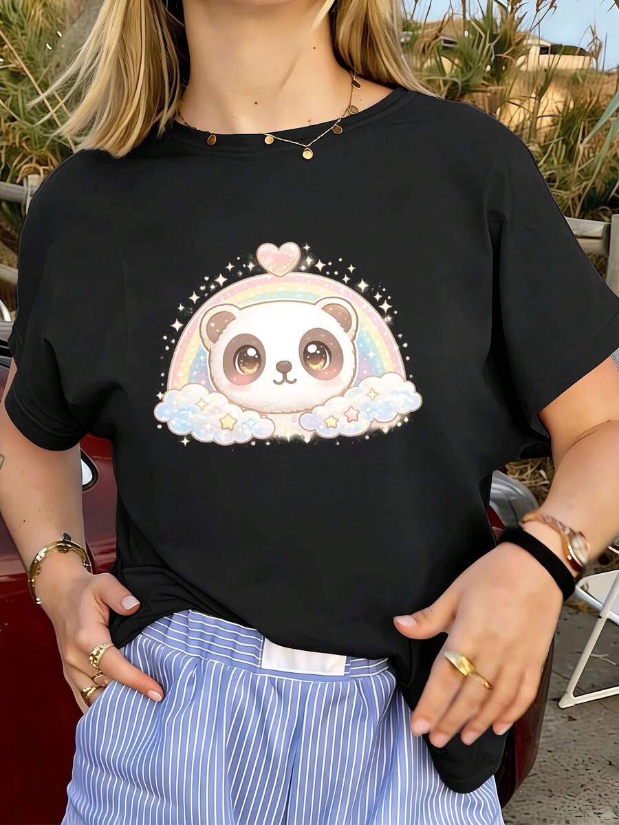 Women T-Shirts - Black - View 1