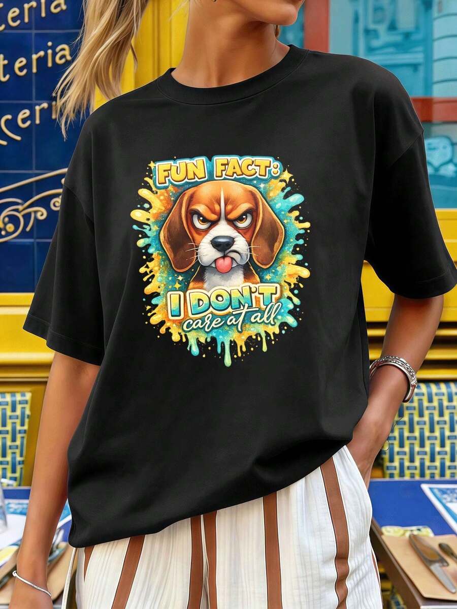 Women T-Shirts - Black - View 1