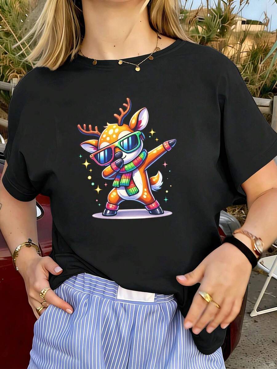 Women T-Shirts - Black - View 1