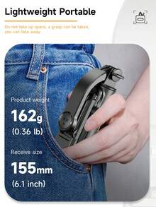Mini Selfie Stick Tripod With Bluetooth Wireless Remote Control, 360° Rotation Phone Holder,Extendable Smartphone Ground Stand, Compatible With IPhone Android For Travel, Vlogging, Live Streaming, Video Recording ,Photo Shooting - 查看 11