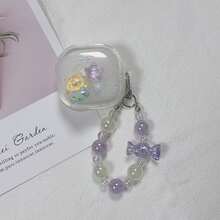 1pc Cute Cat & Star Design Earphone Case, Compatible With Samsung Earphones - Cat Star - View 7