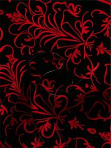Men's Short-Sleeve, Featuring A Red And Black Floral Pattern, Made Of Lightweight Fiber, Is Perfect For Wearing At The Beach, Pool, Or During Outdoor Leisure Activities, Offering Durability And Comfort., PLUS SIZE - 彩色 - 查看 6