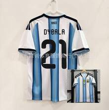 Maillots de football de la Coupe du monde Argentine N ° 10 Allemagne Espagne Mexique Italie équipe nationale - Match à domicile de l'Argentine en 2026, numéro 21 - Voir 13