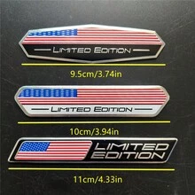 Aluminum Alloy Car Sticker In US Colors, Limited Edition, Suitable, Trucks, Motorcycles, SUVs, Hood, Trunk, Fenders, Side, And Body Decoration Accessories - C Style - View 2