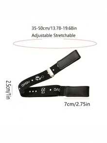 A Cartoon-Patterned Elastic Invisible Waistband - No Buckle, Adjustable Elastic Belt For Teenager, Comfortable Stretch, Can Extend Up To 60Cm/23.64In - Multicolor - View 6