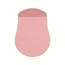 1PC Self-Adhesive Mouse Storage Bag Notebook Computer Wireless Mouse Back Sticker Storage Bag Traceless Elastic Black Pink Grey Mouse Bags Accessories - Pink - View 2