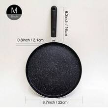 Bộ 3 chảo chống dính bằng nhôm (18cm/7.09 inch, 22cm/8.66 inch, 26cm/10.24 inch); Phù hợp với mọi loại bếp, chảo chiên bữa sáng, chảo chiên thiết yếu tại nhà và dành cho đầu bếp chuyên nghiệp. - Xem 10