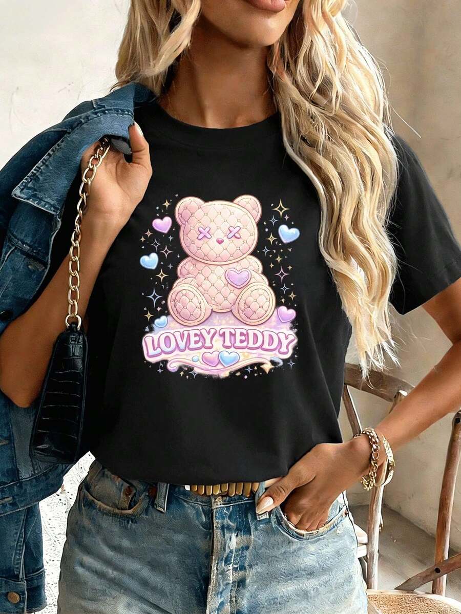 Women T-Shirts - Black - View 1