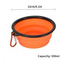 Bát ăn và uống nước cho thú cưng gấp gọn 350ml, bát đựng thức ăn và nước uống di động cho chó/mèo khi đi du lịch, đĩa cho ăn cho thú cưng có thể thu gọn - Nhiều màu - Xem 14