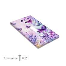 1 buc/1 set/2 seturi Decor frumos cu panou de întrerupător cu fluture violet, potrivit pentru dormitor, baie și bucătărie - Panou electric - Multicolor - Vizualizare 6