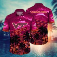 Virginia Tech Hokies  Flower Hawaii Shirt For Fans Ver 21 - Nhiều màu - Xem 1