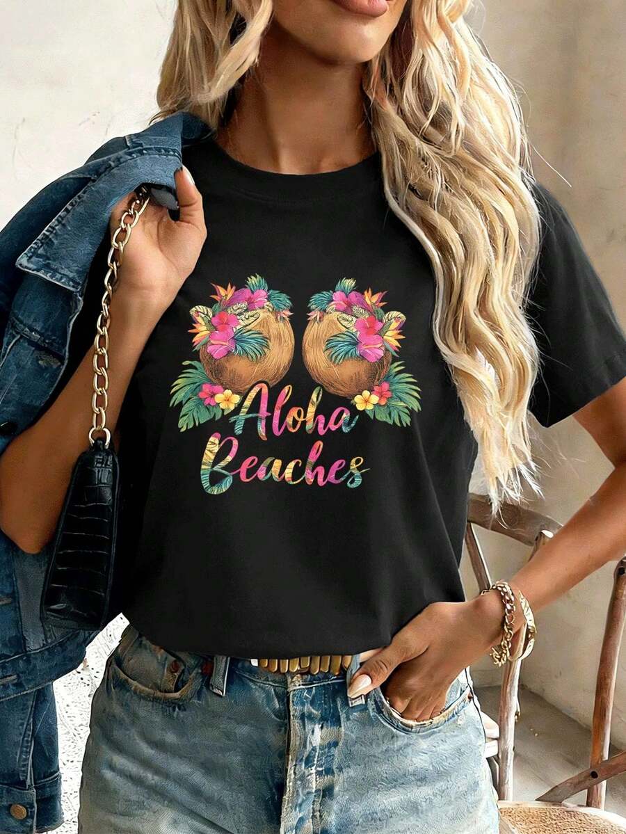 Women T-Shirts - Black - View 1