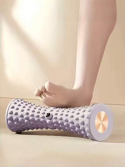 1pc Foot Massage Roller With Speed Control - Deep Tissue Massage For Body, Medium Hardness, Manual Operation, Suitable For Yoga & Fitness Enthusiasts, Home Workout Experience, Yoga Accessory, Fashionable Design, Durable Structure. Suitable For Yoga, Hiking.