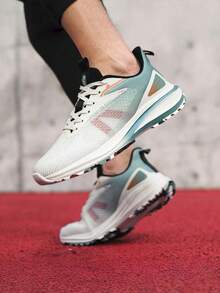 Unisex Casual Sports Shoes, Suitable For Outdoor Sports, Running, Fitness, All Seasons - Beige - View 8