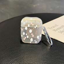 Minimalist Fresh Flower Protective Case Suitable Compatible With Apple Wireless Earphone Case, Scratch-Resistant And Anti-Drop - Clear - View 9