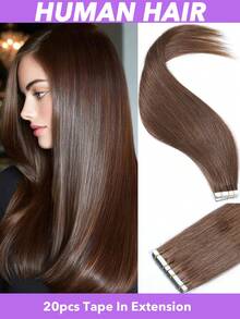 20 lọn tóc nối LuxeHair Tape-In làm từ tóc thật - Tóc nối liền mạch, che phủ toàn bộ đầu, phù hợp cho cả nam và nữ, màu đen và nâu tự nhiên, dài từ 16"-20" (25-60cm), kiểu tóc suôn mượt, chất lượng cao, bền bỉ, dễ sử dụng, tóc nối Tape-in, chất lượng salon, dành cho các nhà tạo mẫu chuyên nghiệp (#1B #2 #4) - Nhiều màu - Xem 20
