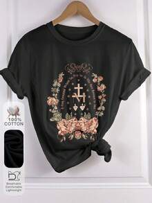 Women T-Shirts - Black - View 1