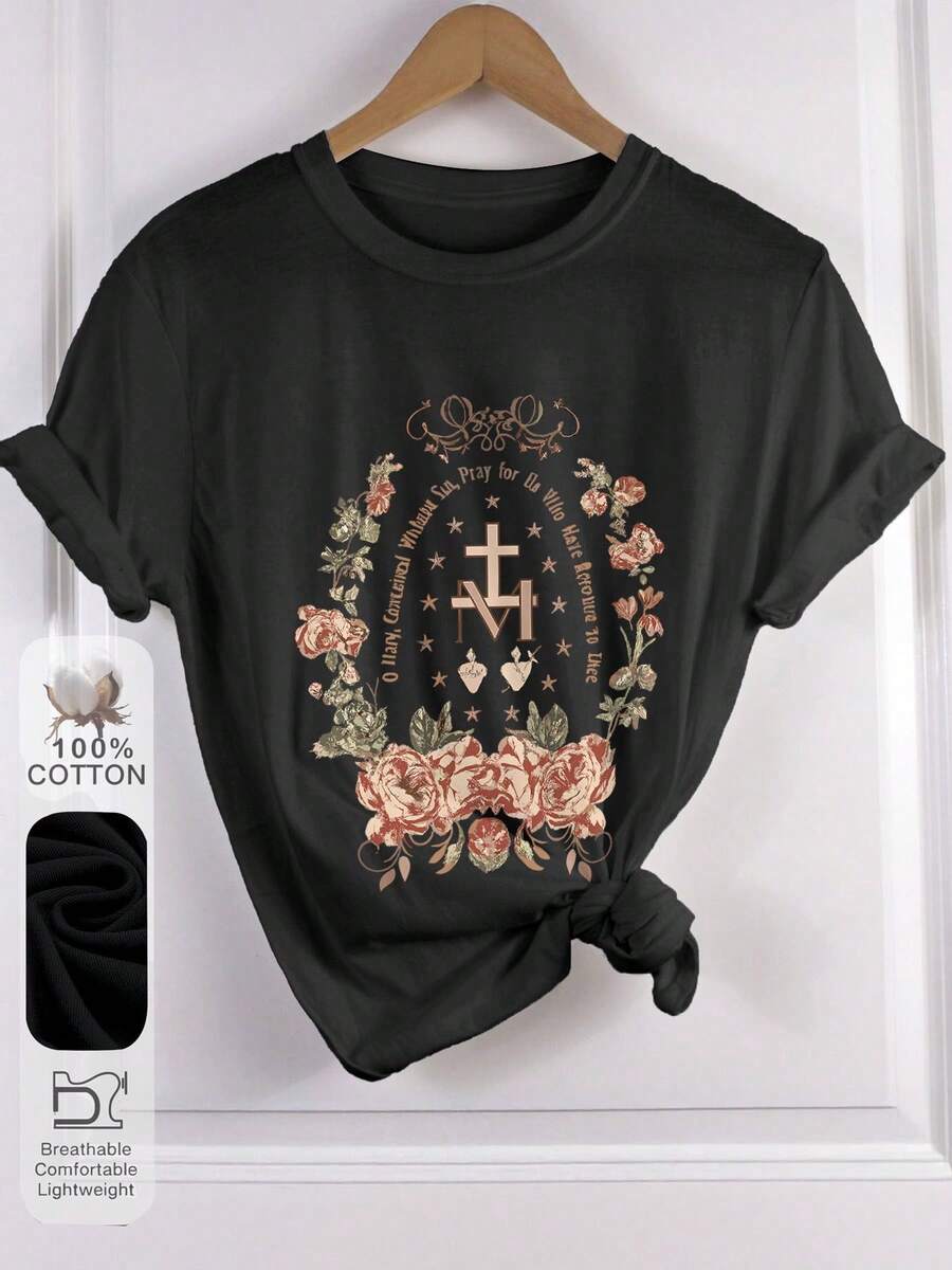 Women T-Shirts - Black - View 1