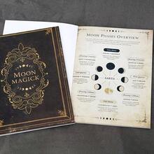 47 Pages Moon Magic Journal Lunar Spellbook Grimoire Notebook For Witchcraft Ritual Planning Moon Phase Tracking Manifestation Writing Book Of Shadows Spiritual Practice Hardcover Guided Journal - A - View 8