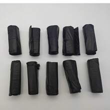 5 Rolos 100 Peças Sacos de Lixo Extra Grossos À Prova de Vazamentos e Odores - Sacos de Plástico Extra Grossos, À Prova de Vazamentos, À Prova de Odores, Resistentes a Rasgos, Adequados para Casa, Escritório, Cozinha, Banheiro, Uso Externo e Comercial - Compatível com Lixeiras e Cestos, Descarte de Resíduos de Cozinha, Fechamento com Cordão, Material Resistente a Odores - A - Visão 10