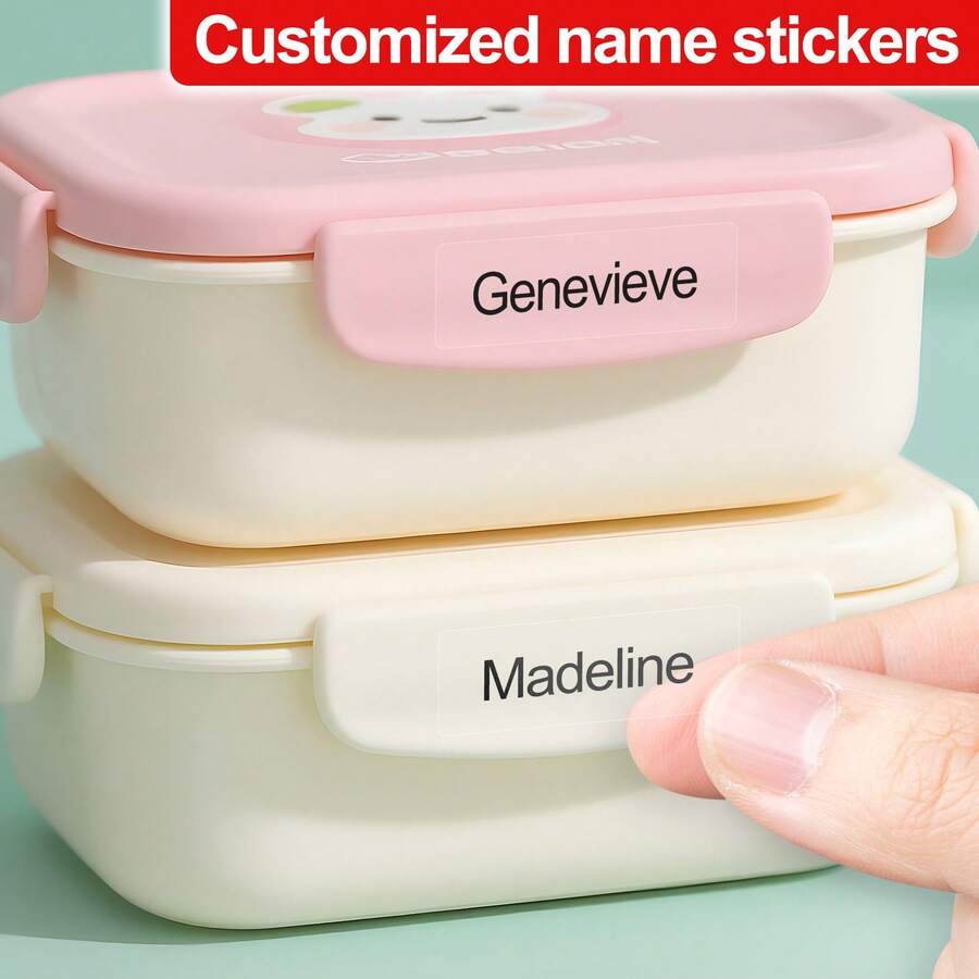 Customized Transparent Name Stickers - Waterproof And Wear-Resistant, Ideal For Decorating Water Bottles, Food Containers And Travel Essentials, Also Suitable For Office, Gym And Outdoor Use. Easy To Stick, Durable And Long-Lasting. Multifunctional, Adjustable, Anti-Mold, Decorative, Adhesive, Reusable, Cute, Fashionable, Exquisite, High Quality, Colorful, Customizable, Unique, Personalized. An Ideal Gift For Him, Her, Boyfriend, Girlfriend