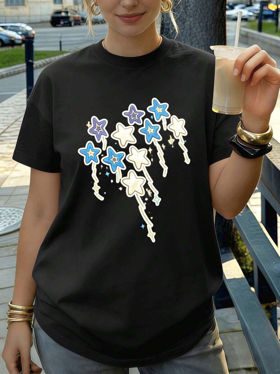 Women T-Shirts - Black - View 1