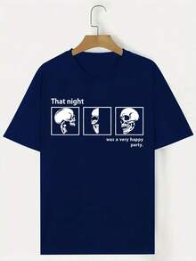 T-Shirt With Three Skeletons - 黑色 - 查看 5