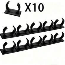 5/10/20 Gói Giá lưu trữ nhà bếp/Giá sắp xếp lọ gia vị, Kẹp nắp lọ đơn giản, Kẹp thực phẩm, Kẹp nhà bếp - màu đen - Xem 9